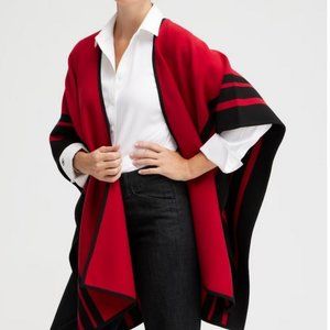 Chico's Ruana - NWT- Red & Black, Size S/M